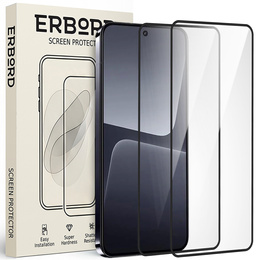 2x Szkło Hartowane do Xiaomi 13 Pro, ERBORD 3D pełne, szybka na cały ekran