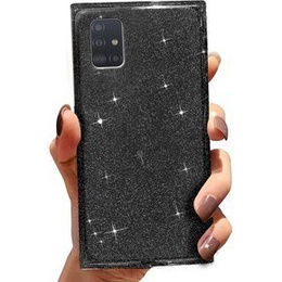 Etui Square Glitter do Samsung Galaxy A51 4G, Black