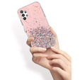 Etui do Samsung Galaxy A32 4G, Glittery, różowe