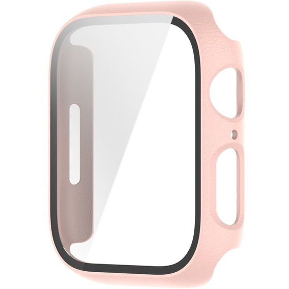 2w1 Etui + Szkło Hartowane do Apple Watch 7/8/9 41MM, Różowe