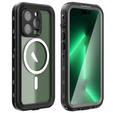 Etui wodoodporne do iPhone 14 Pro Max, Redpepper, do MagSafe, czarne