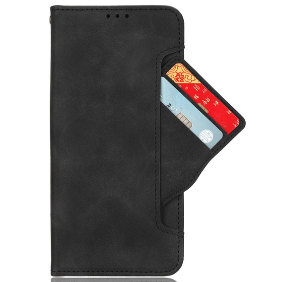 Etui z klapką do T Phone 3 5G, Card Slot, czarne
