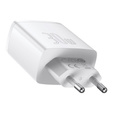 Baseus Compact PD 30W – ładowarka sieciowa z USB-C i 2x USB-A, biała