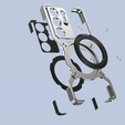 Etui do Samsung Galaxy S25 Ultra, Kickstand Bumper, z osłoną obiektywu, do MagSafe, srebrne
