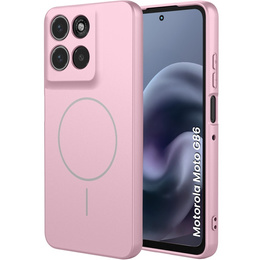 Etui do Motorola Moto G86 5G, Silicone Lite, do MagSafe, różowe