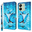 Etui z klapką do Xiaomi Redmi 13C / Poco C65, Wallet, Butterflies niebieskie