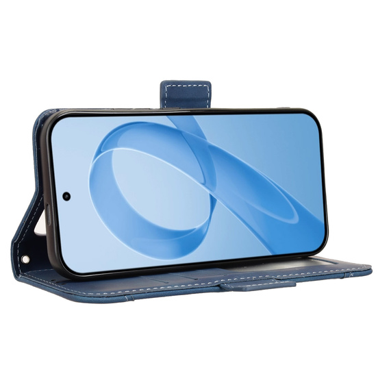 Etui z klapką do Xiaomi Poco F8 Pro, Card Slot, niebieskie