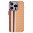 Etui do iPhone 13 Pro, Carbon Fiber MagSafe, żółte