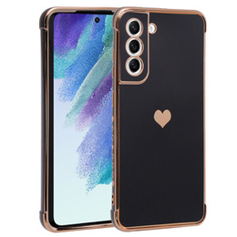 Etui do Samsung Galaxy S21 FE, Electro heart, czarne