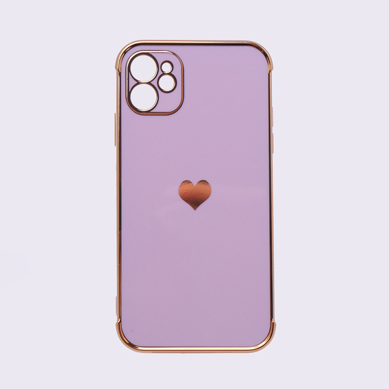Etui do Apple iPhone 11, Electro heart, fioletowe
