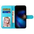 Etui z klapką do Samsung Galaxy A35 5G, Wallet, Butterflies niebieskie
