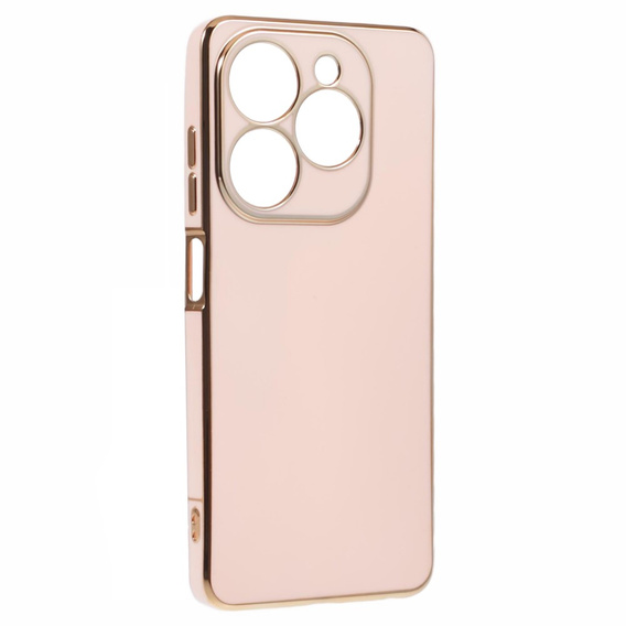 Etui do Infinix Hot 40i, Glamour CamShield, różowe rose gold