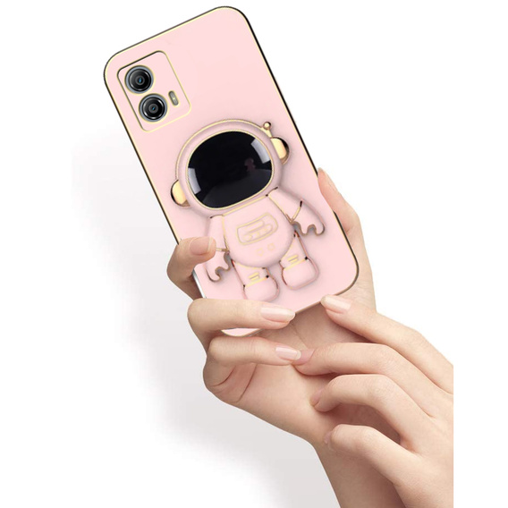 Etui do Motorola Moto G53 5G, Astronaut, różowe rose gold