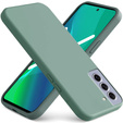 Etui do Samsung Galaxy S22 5G, Silicone Lite, ciemnozielone