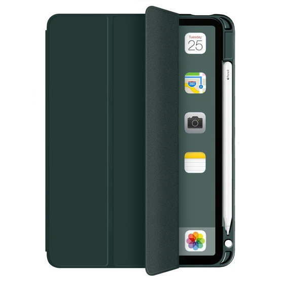 Etui do iPad Air 10.9" 2022/2020 (5/4 gen.), Smartcase z miejscem na rysik, zielone