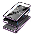 Etui do Samsung Galaxy S23 Plus, Magnetic Dual Glass, fioletowe