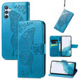 Etui z klapką do Samsung Galaxy A36 5G, Butterfly, niebieskie