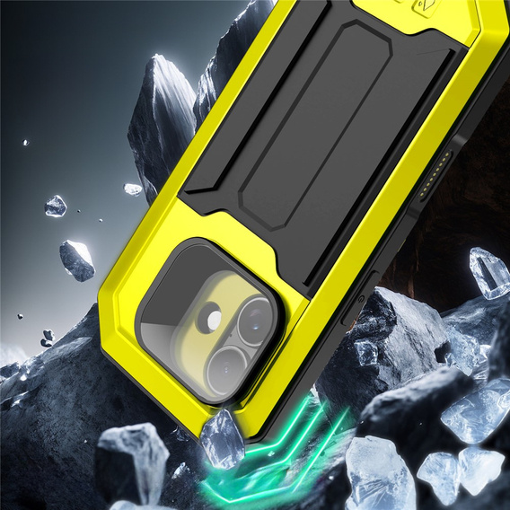 Etui pancerne do iPhone 17, R-JUST, żółte