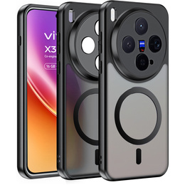 Etui do Vivo X300, do MagSafe, ERBORD Matt Case, czarny