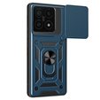 Etui pancerne do Xiaomi 15T, CamShield Slide, niebieskie