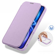 Etui z klapką Dux Ducis do iPhone 17, Skin X Pro, do MagSafe, fioletowe