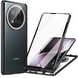 Etui do Honor Magic 7 Lite, Magnetic Dual Glass, czarne