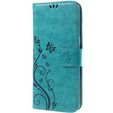 Etui z klapką do Samsung Galaxy S7 Edge, Butterfly, niebieskie
