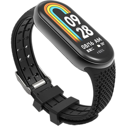 Pasek Silikonowy do Xiaomi Smart Band 10 / 9 / 8, Czarny