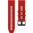 Pasek Silikonowy QuickFit do Garmin Fenix 22mm, Czerwony / Czarny