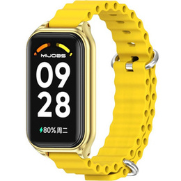 Pasek Silikonowy do Xiaomi Redmi Smart Band 2 / Xiaomi Smart Mi Band 8 Active, Żółty