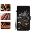 Etui z klapką do Infinix Hot 40i, Wallet, Rose czarne