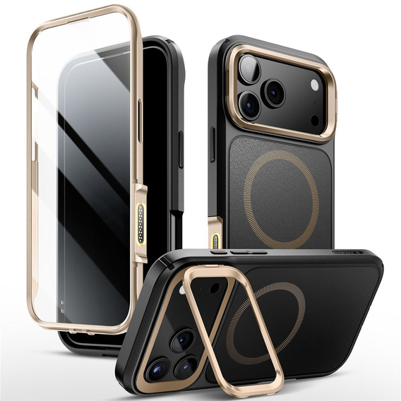 Etui Supcase do iPhone 17 Pro Max, IBLSN Ares Fip Mag Magsafe, Desert Gold