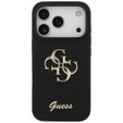 Etui GUESS do iPhone 17 Pro, Big 4G Script, czarne