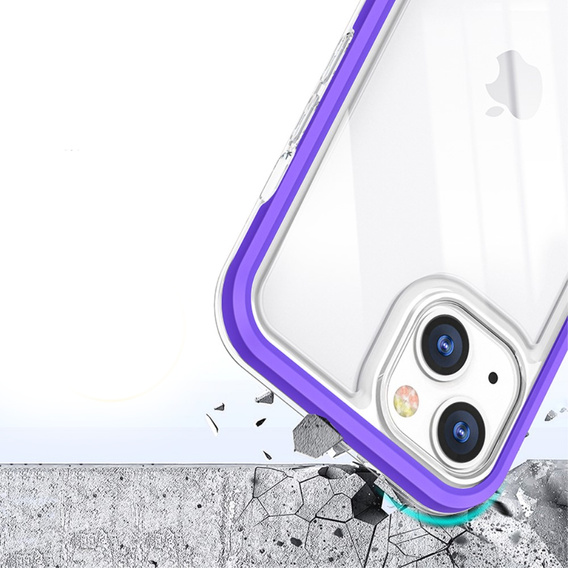 Etui ERBORD do iPhone 13, Hybrid Frame, Purple