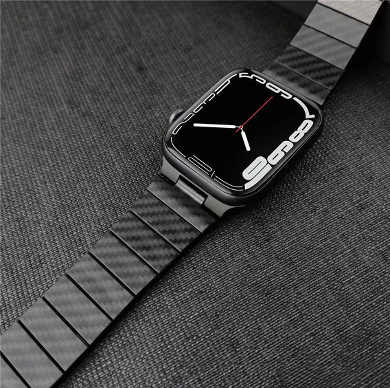 Bransoleta Stalowa do Apple Watch 1/2/3/4/5/6/7/8/9/10/11/SE Ultra 1/2/3 42/44/45/46/49mm, Czarna