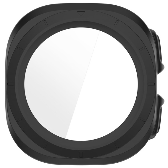 2w1 Etui + Szkło Hartowane do Samsung Galaxy Watch Ultra 47mm (2025 / 2024), Czarne