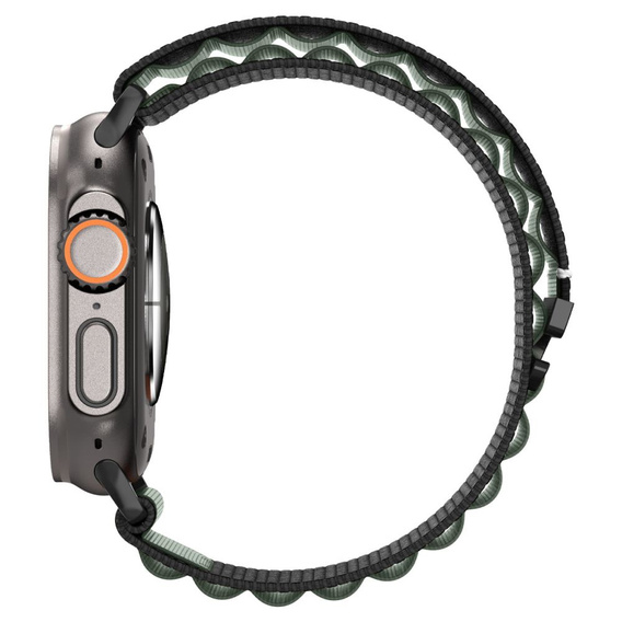 Pasek Spigen WBF1 Band do Apple Watch 8/9/10/11/SE/Ultra 1/2 (44/45/46/49 mm) – Black / Green