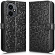 Etui z klapką do Honor 400 5G, Wallet Rhombus, czarne