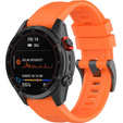Pasek Silikonowy QuickFit 20mm do Garmin Fenix 5S/6S/7S/ 8 43mm, Pomarańczowy