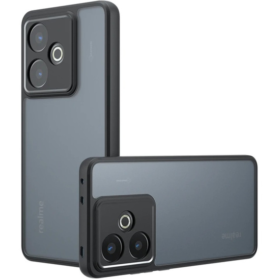 Etui do Realme GT 7 / 7T, Fusion Hybrid, przezroczyste / czarne