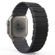 Pasek Magnetyczny do Apple Watch 1/2/3/4/5/6/7/8/9/10/11/SE Ultra 1/2/3 42/44/45/46/49mm, Czarny