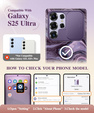 Etui GVIEWIN do Samsung Galaxy S25 Ultra – Quicksand/Purple