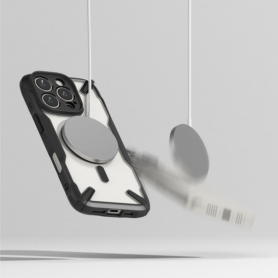 Etui Ringke do iPhone 16 Pro Max, Fusion X MagSafe, Przezroczyste / Czarne