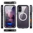 Etui Wodoodporne IP68 do iPhone 17, SHELLBOX MagSafe, czarne