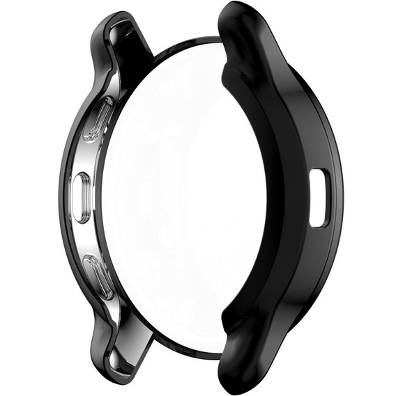 2w1 Etui z Osłoną Silikonową na ekran do Garmin Venu 2 Plus, Czarne
