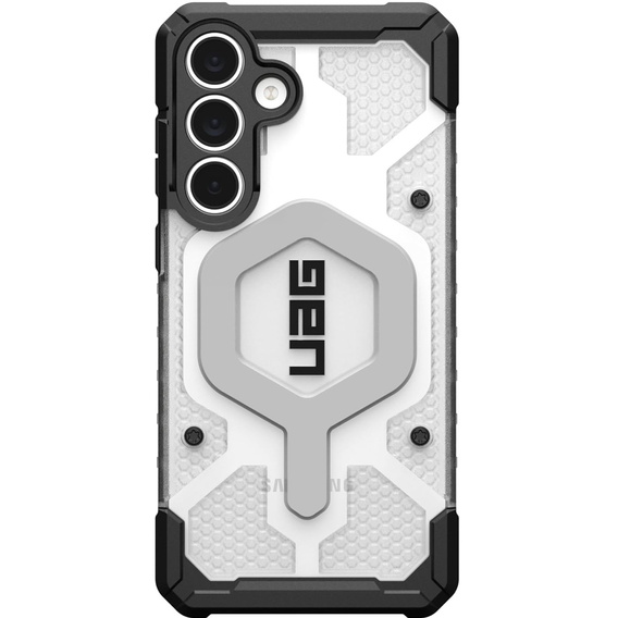 Etui Urban Armor Gear do Galaxy S25 FE, Pathfinder MagSafe, ice / silver