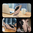 Etui skórzane z podstawką do Samsung Galaxy S25 Ultra – kompatybilne z MagSafe, rose gold