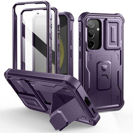 Etui pancerne do Samsung Galaxy S24, Dexnor Full Body (Two Frames), fioletowe