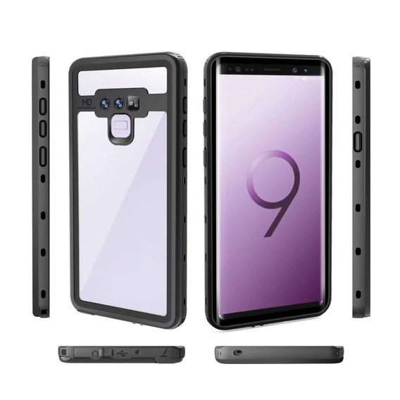 REDPEPPER Dot+ Wodoszczelne Etui do Samsung Galaxy Note 9, czarne