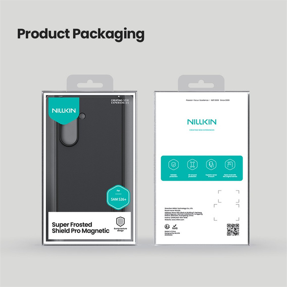 Etui NILLKIN do Samsung Galaxy S26 Plus, Frosted Shield, do MagSafe, czarne